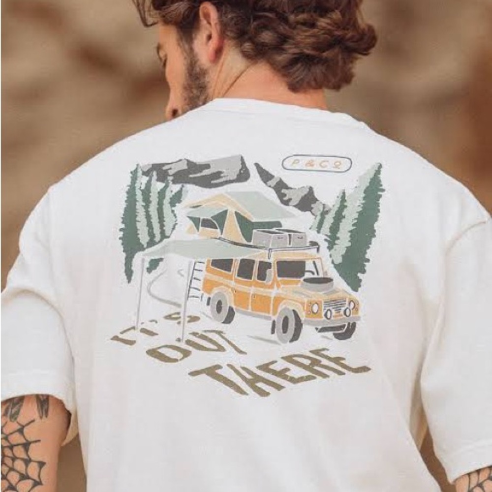 P&Co 2XL Heavyweight Graphic T Shirt